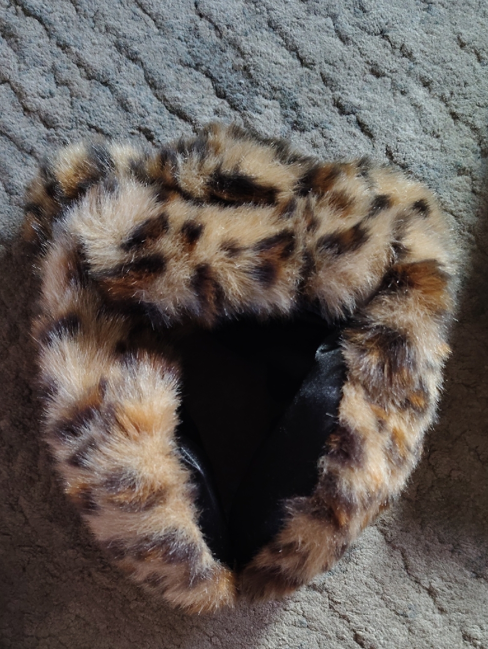Faux Fur Leopard Print Ear Muffs
